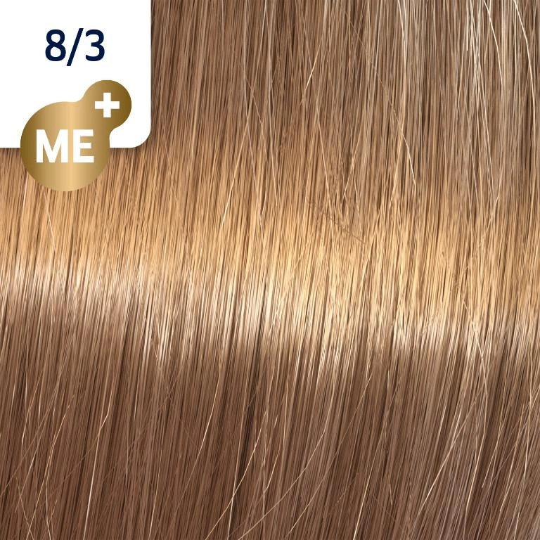 Wella Koleston Perfect Me+ Hajfesték - 8/3 - 60ml - Aranyló Világosszőke főképe